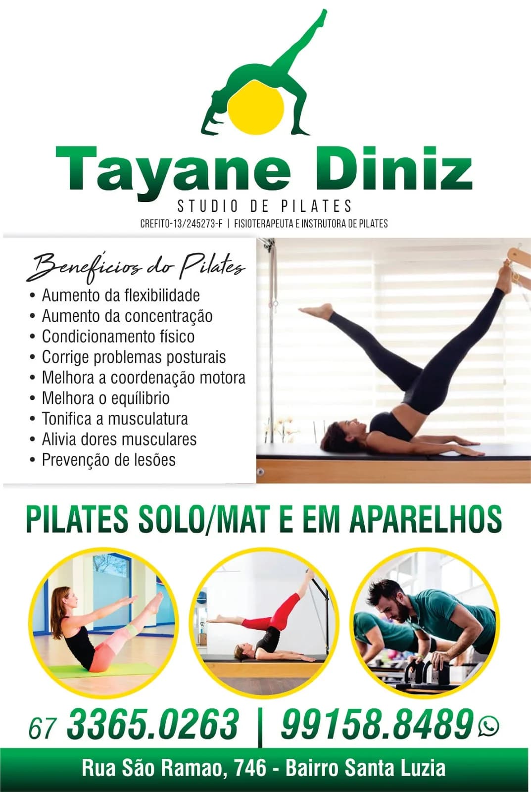 Tayane Diniz- Studio de Pilates