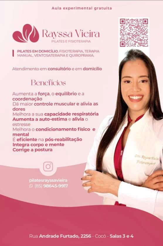 Rayssa Vieira - Pilates Coco - Fisioterapia Coco - Cidade 2000 - Fortaleza