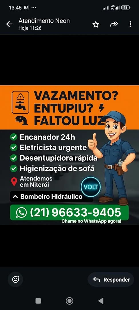 Nitvolts Bombeiro Hidráulico e Desentupidora – foto 1
