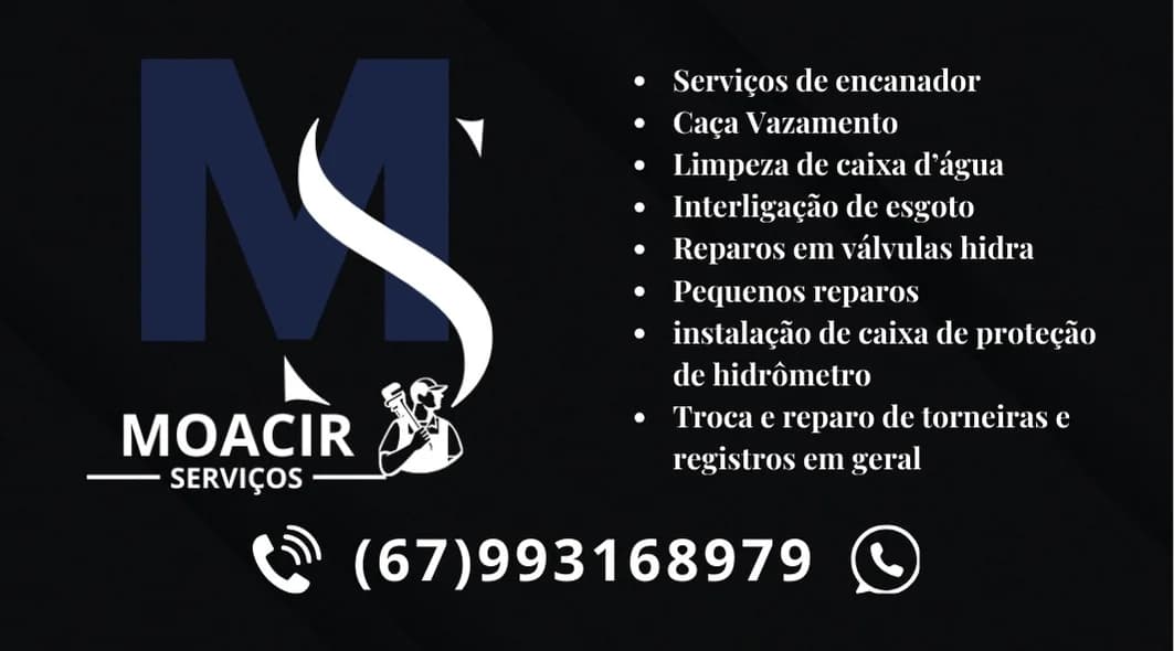 Moacir Serviços | Encanador | Campo Grande MS – foto 1