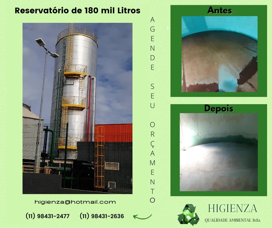 Higienza Qualidade Ambiental - Detetizadora em Santo André - Limpeza de Caixa D'água – foto 3