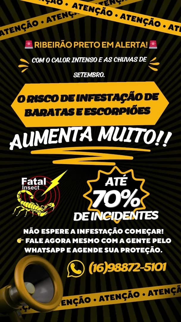 Dedetizadora em Ribeirão Preto - Controle de Pragas | Fatal Insects – foto 3