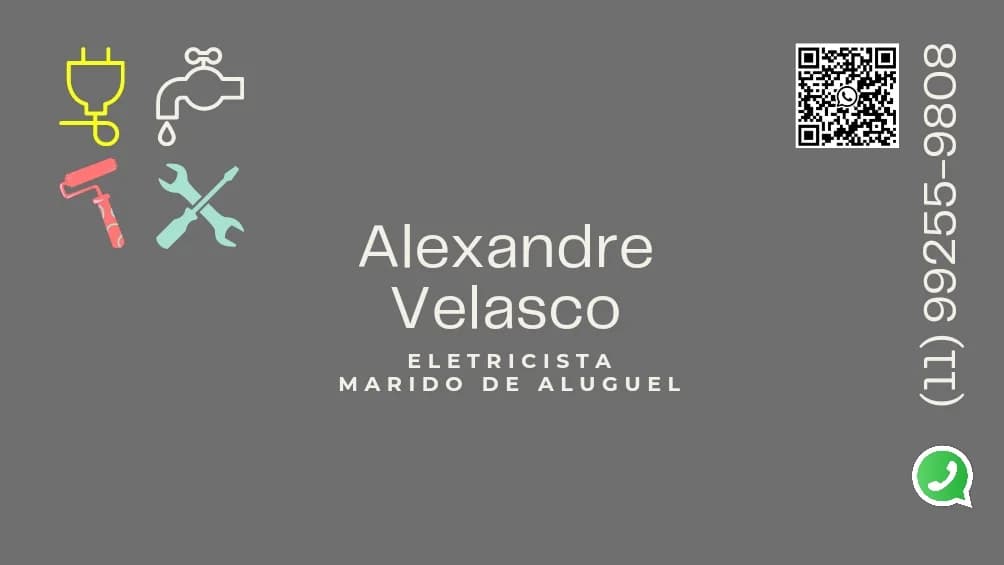 Eletricista / Marido de Aluguel Alexandre Velasco – foto 1