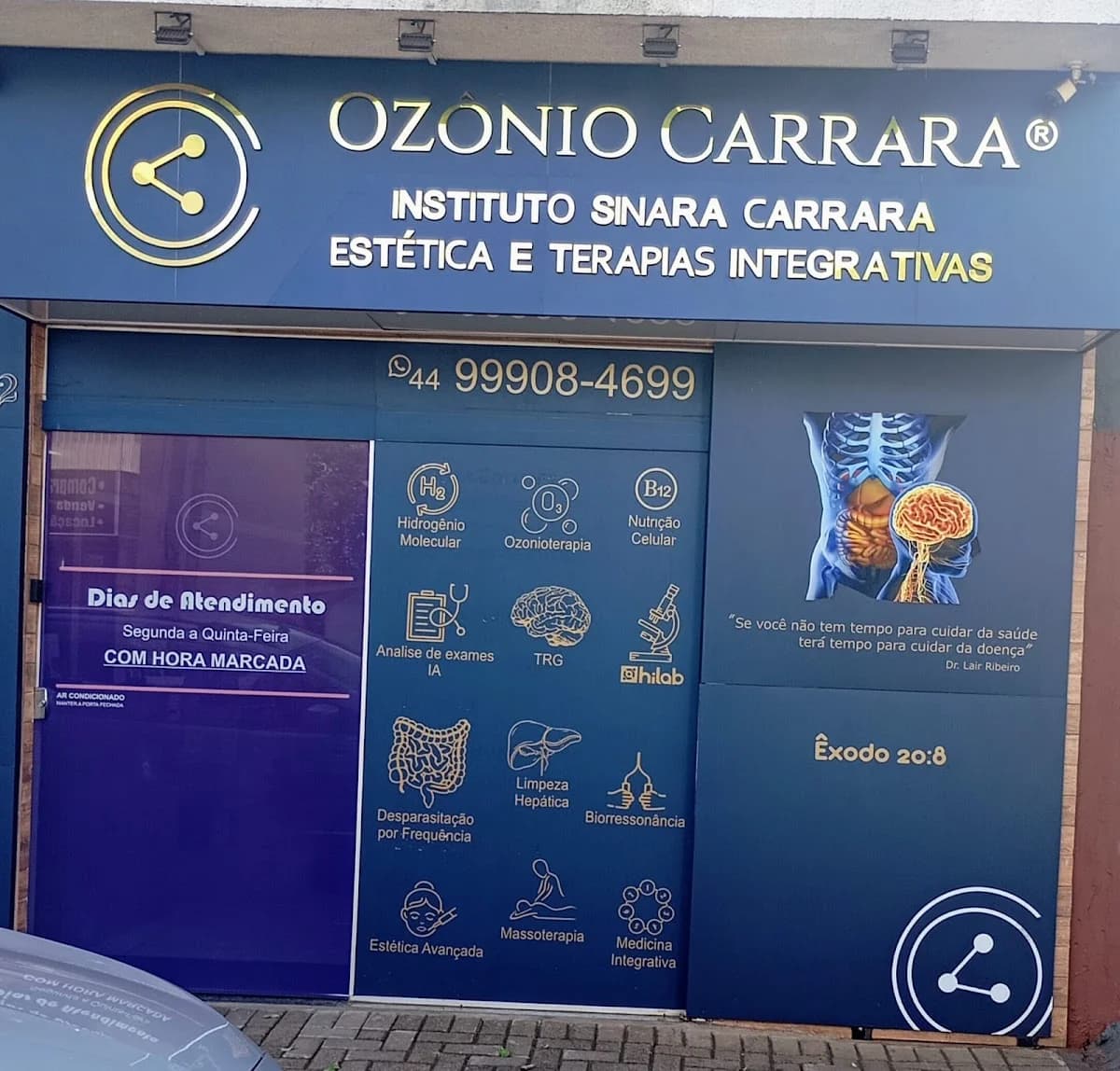 Ozônio Carrara - Instituto Sinara Carrara Estética e Terapias Integrativas.