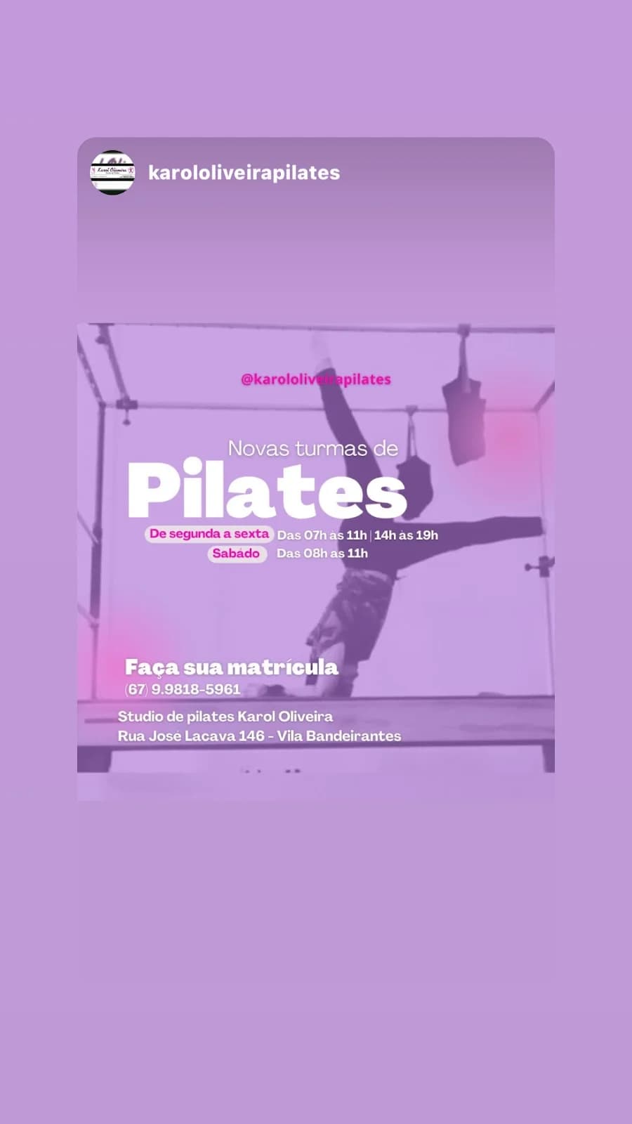 Karol Oliveira Studio de Pilates – foto 1