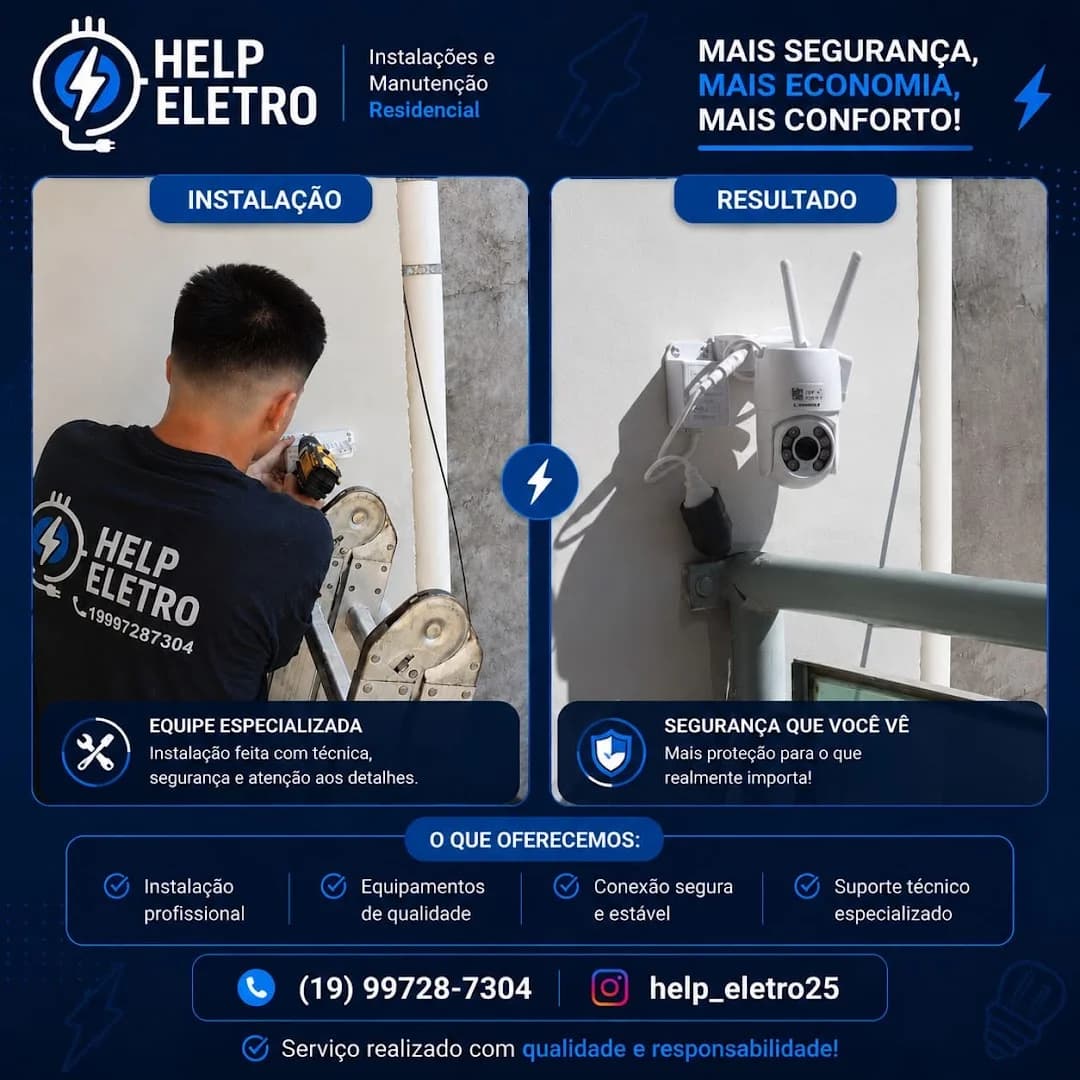 Eletricista em Valinhos SP | Help Eletro