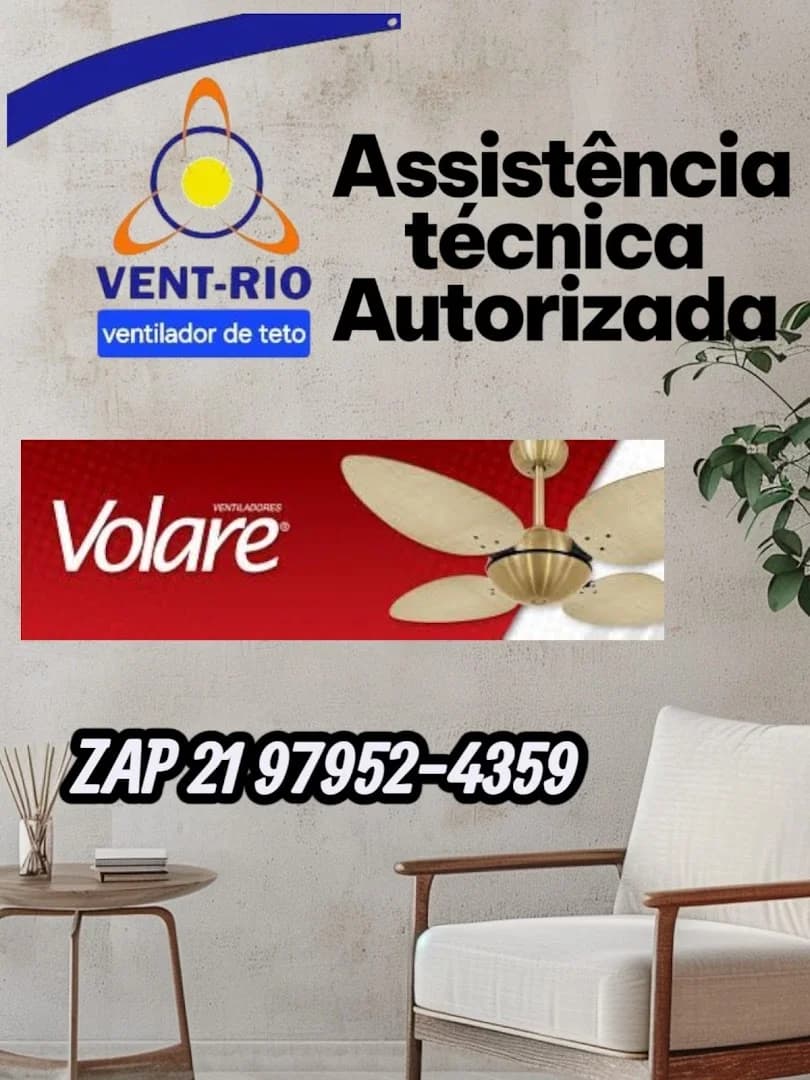 Vent Rio ventiladores de teto instalação, manutenção, conserto, vendas de peças, serviços de eletrica e chuveiro eletrico – foto 3