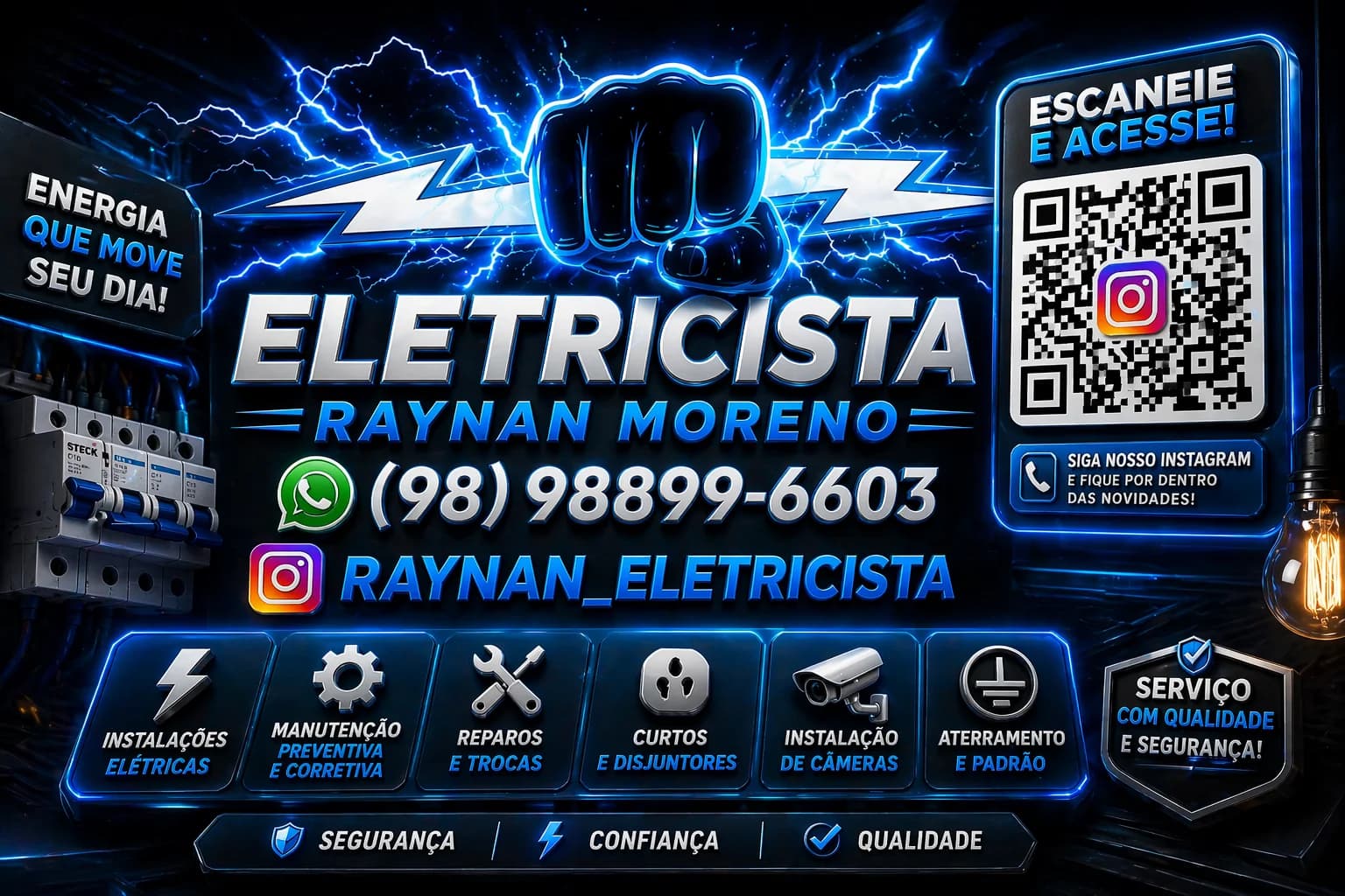 Raynan Moreno - Eletricista em São Luis - Eletricista próximo – foto 1