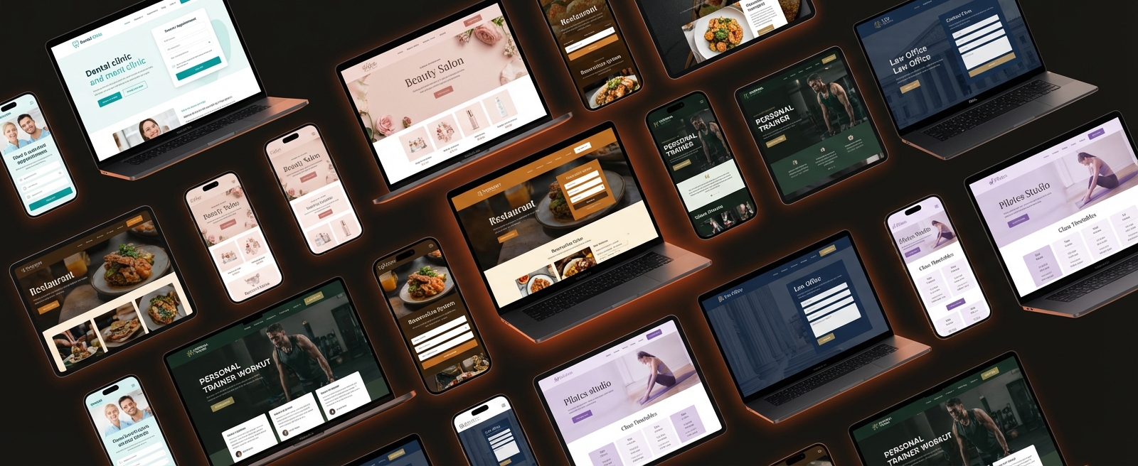 Sites profissionais criados pela Telu