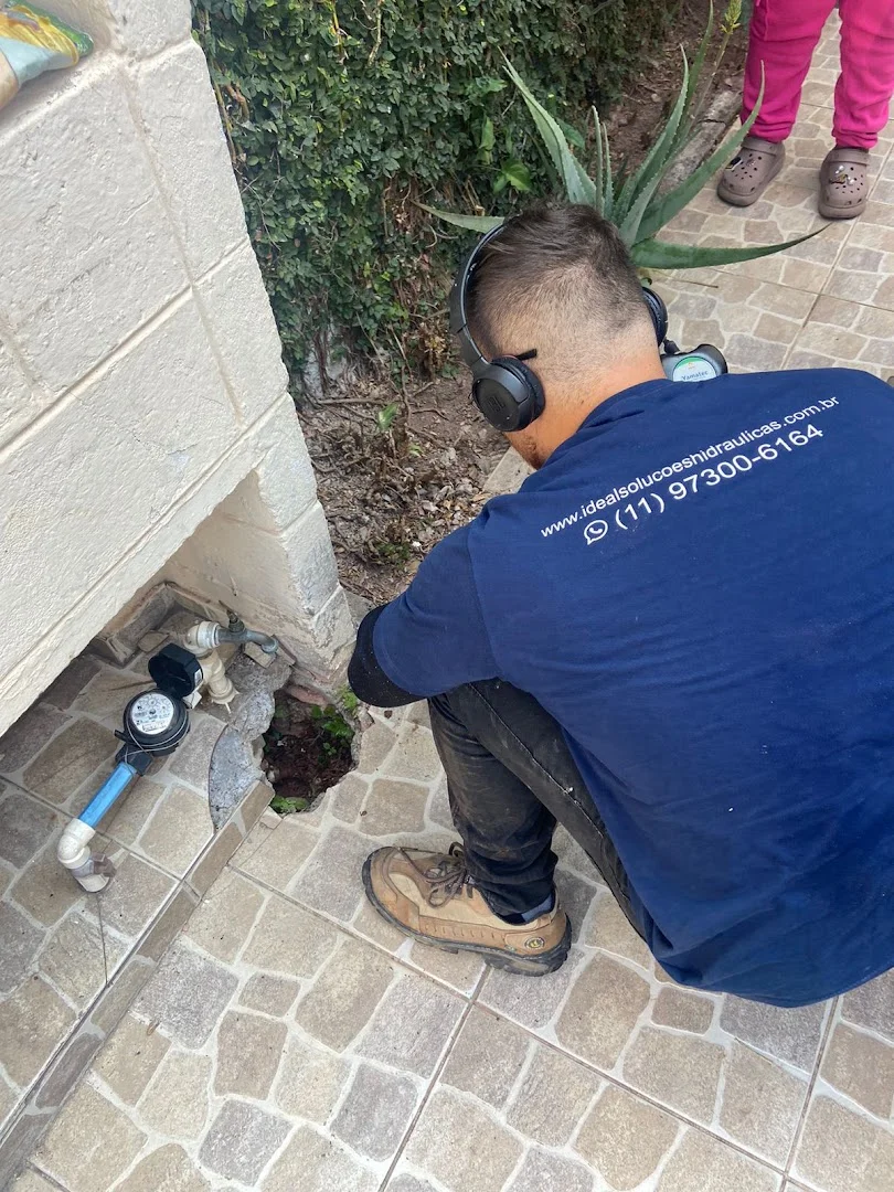 IDEAL Soluções Hidráulicas - Caça vazamento de água limpa e esgoto, desentupimento, instalações, reparos e consertos.