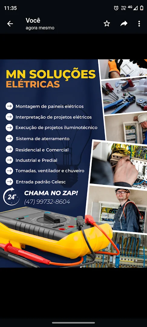 MN soluções elétricas - eletricista - Joinville - instalações - industrial - projeto elétrico - infraestrutura.
