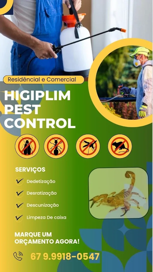 Higiplim Dedetizadora Controle de Pragas