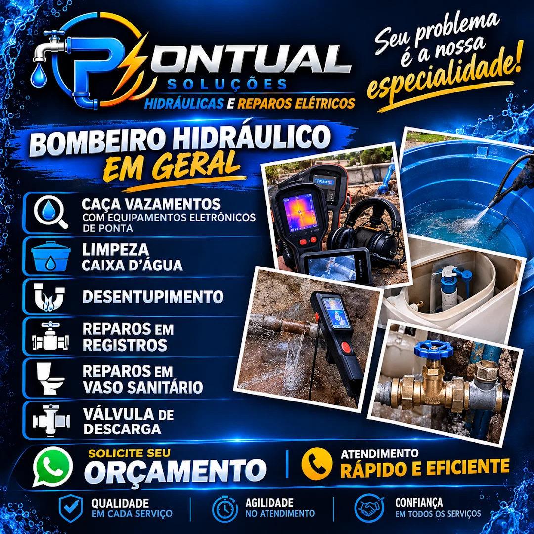 Bombeiro Hidráulico pontual soluções