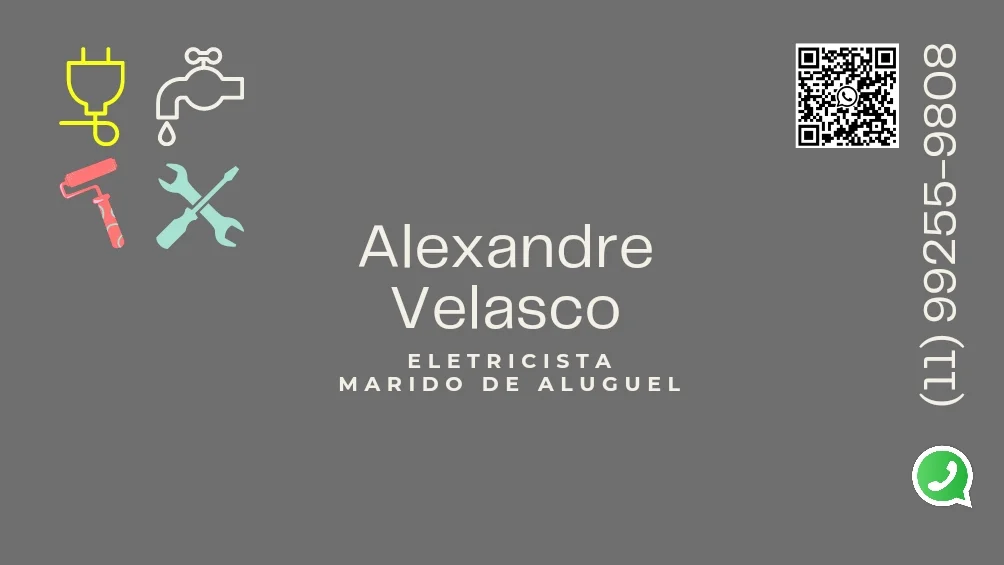 Eletricista / Marido de Aluguel Alexandre Velasco