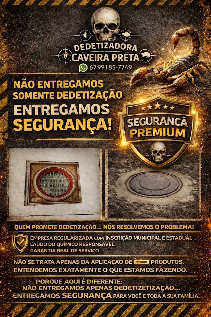 Dedetizadora Caveira Preta