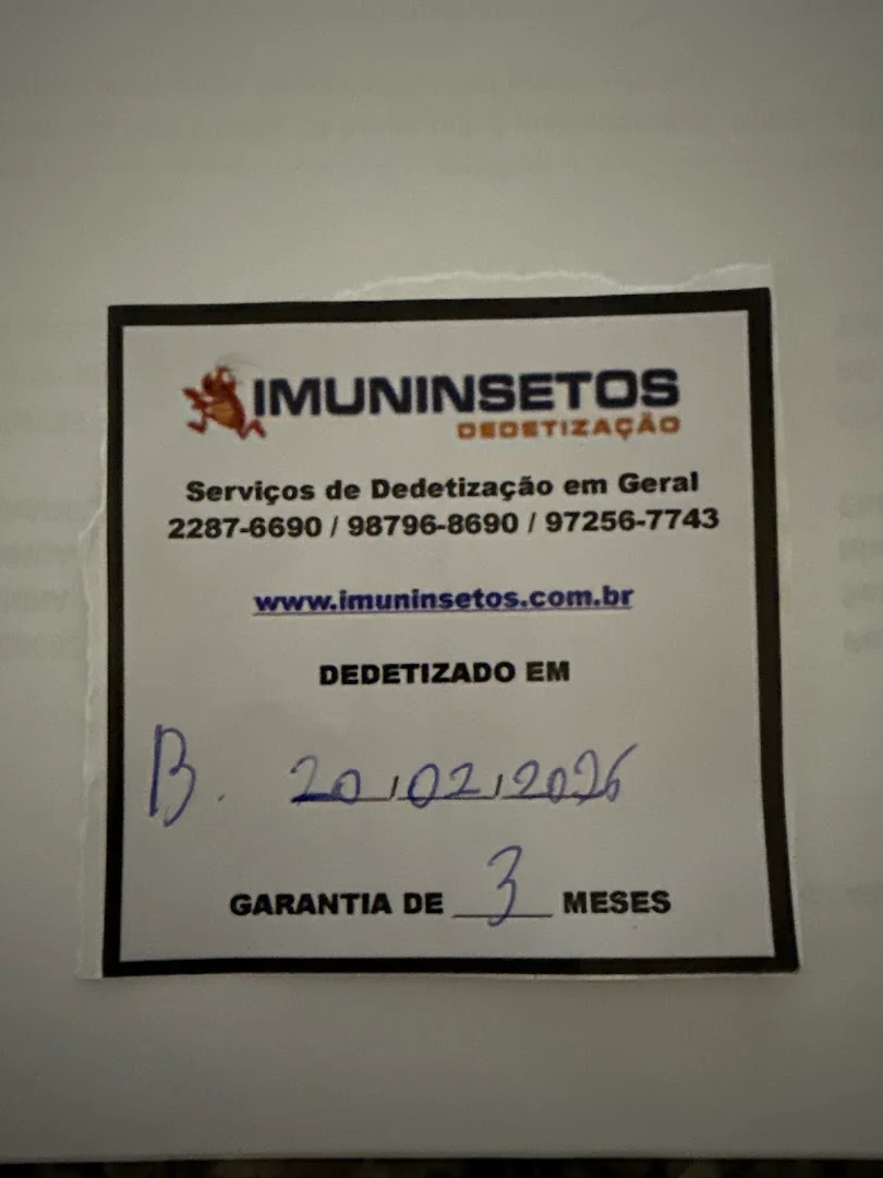 IMUNINSETOS ® DEDETIZADORA - Copacabana/RJ