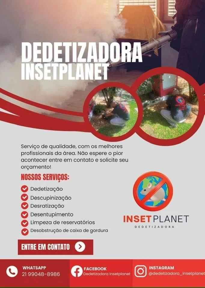 Dedetização São Gonçalo insetplanet dedetizadora