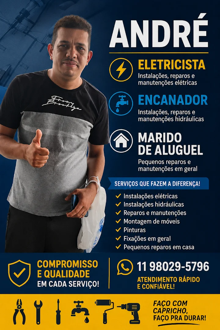 Andre eletricista e encanador